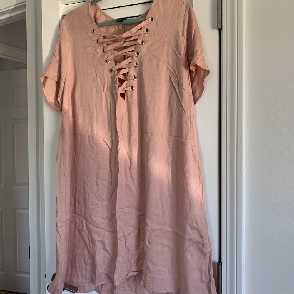 COPY - Forever 21 Plus 2x cross cheat shift dress